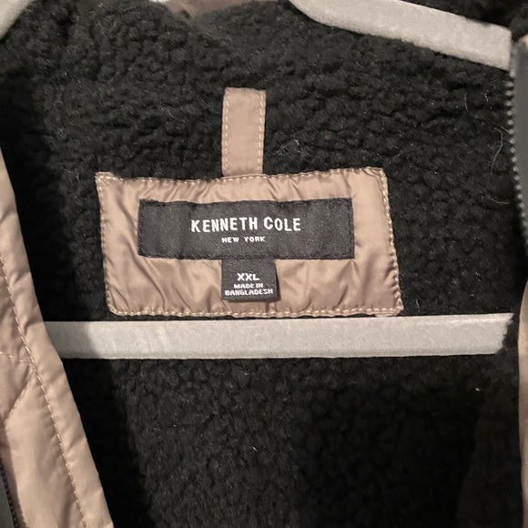 Kenneth Cole Bronze Gold Puffer Jacket Size XXL EUC - Picture 8 of 12